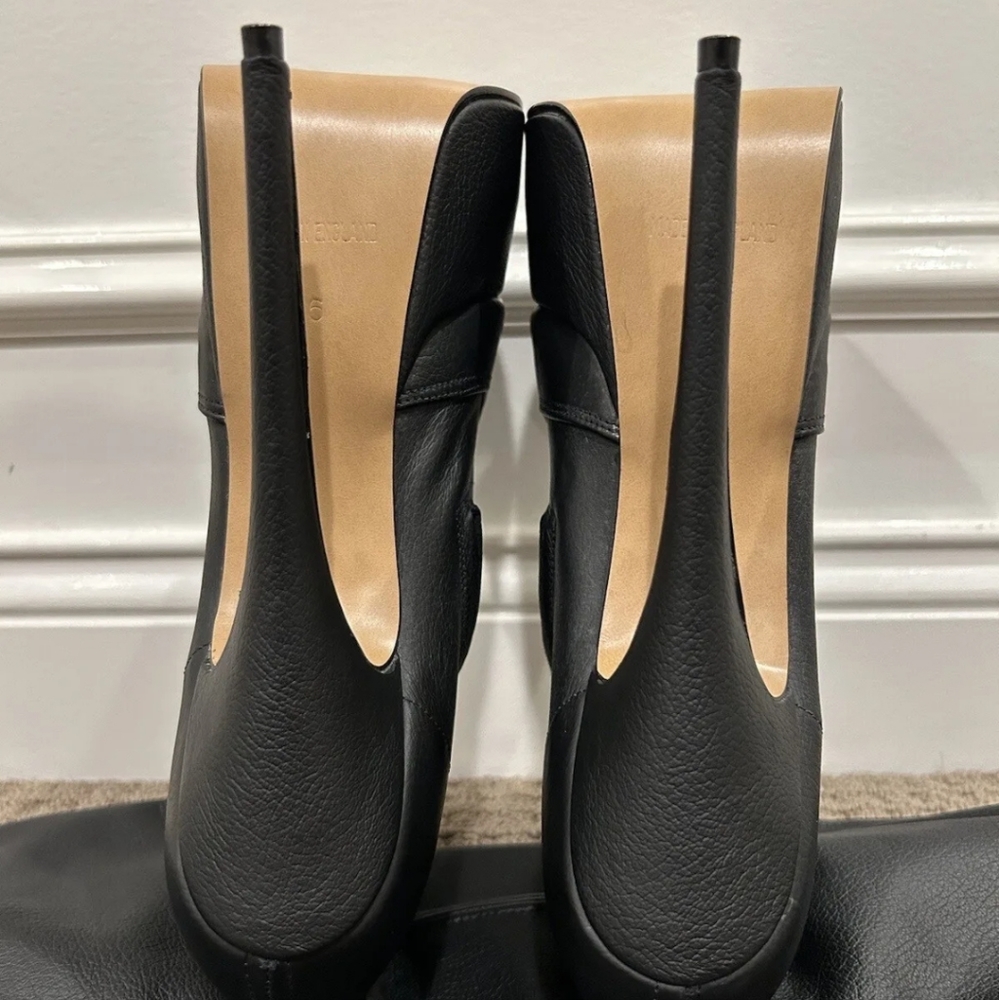 Leather Works Black Leather Platform Boots - Picture 4 of 6